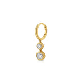 Bloom Diamond Hoop Earring (Round Brilliant)
