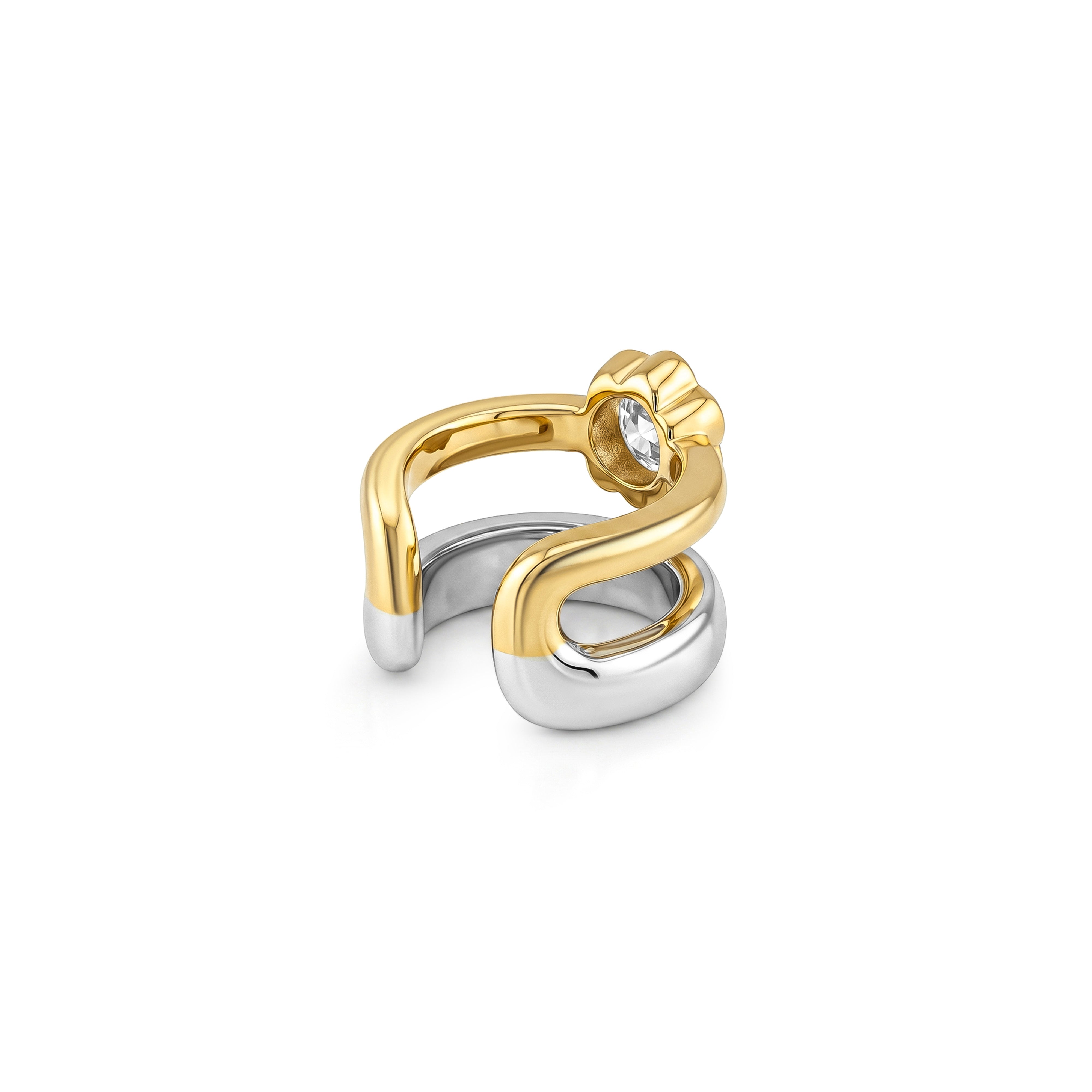 Bloom Diamond Ear Cuff