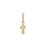 Halo Diamond Hoop Earring (Oval & Round)