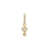 Halo Diamond Hoop Earring (Oval & Round)