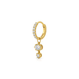 Halo Diamond Hoop Earring (Oval & Round)