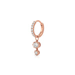 Halo Diamond Hoop Earring (Oval & Round)