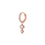 Halo Diamond Hoop Earring (Oval & Round)