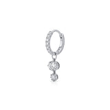Halo Diamond Hoop Earring (Oval & Round)