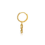 Halo Diamond Hoop Earring (Oval & Round)