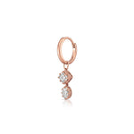 Nova Diamond Hoop Earring (Asscher & Oval)