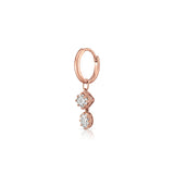Nova Diamond Hoop Earring (Asscher & Oval)