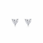 Heart Shape Diamond Stud Earrings