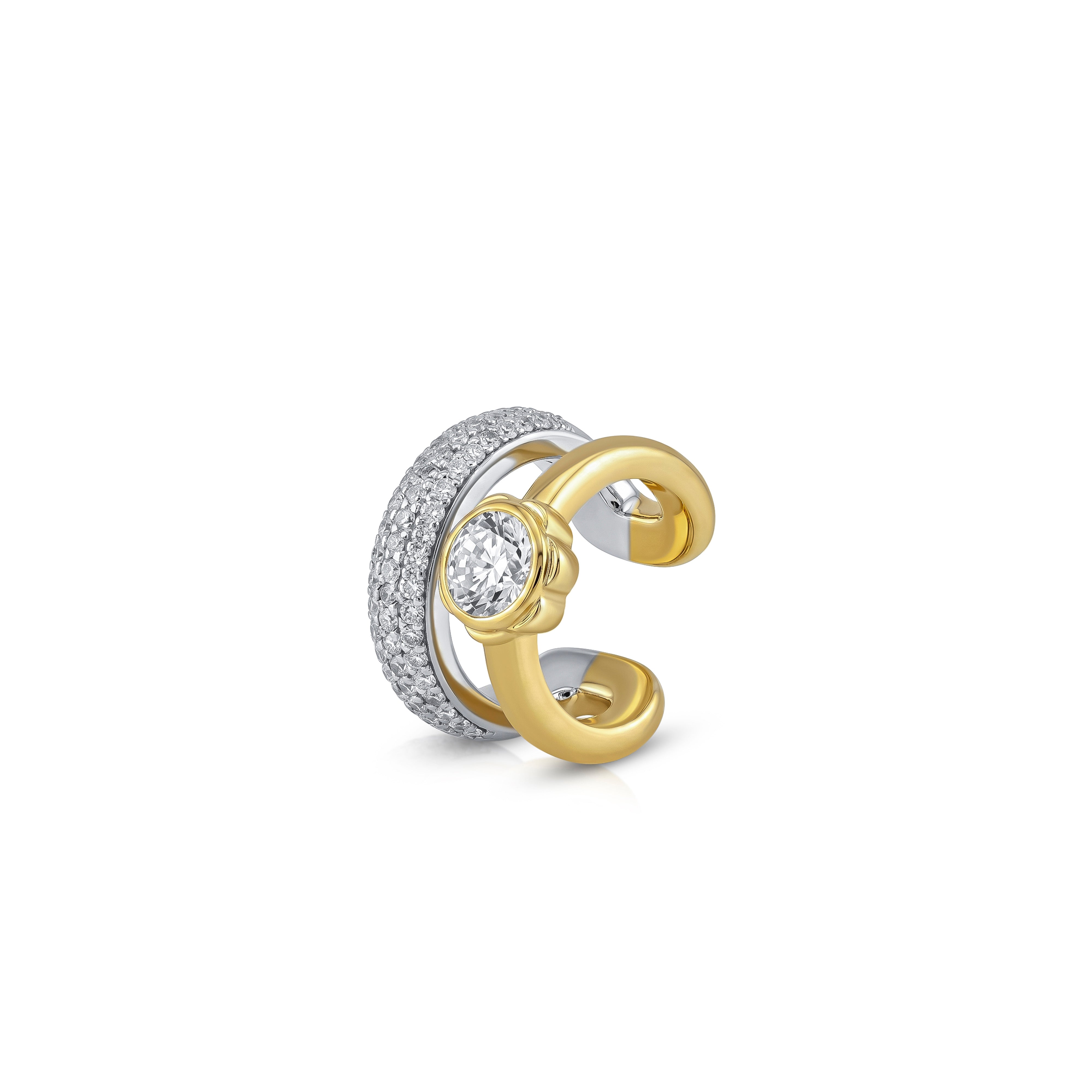 Bloom Diamond Ear Cuff (with pavé diamonds)