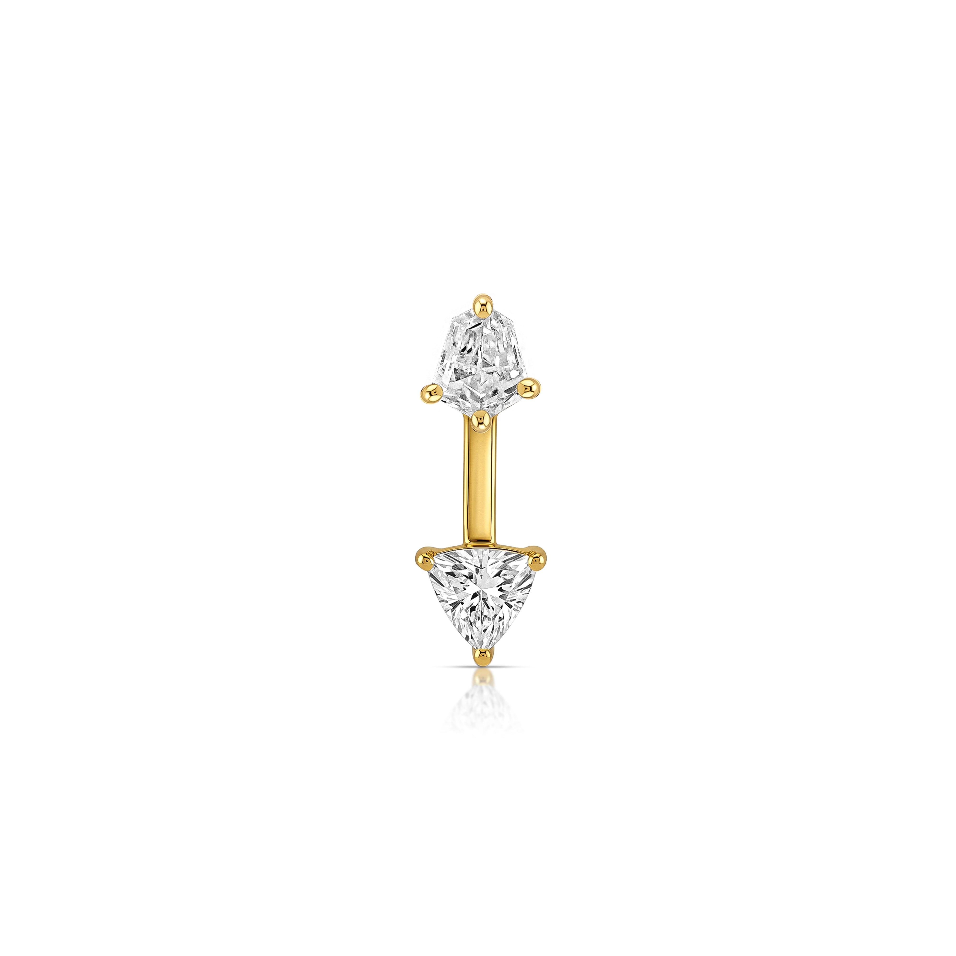 Echo Jacket Earring (Pentagon & Trilliant)