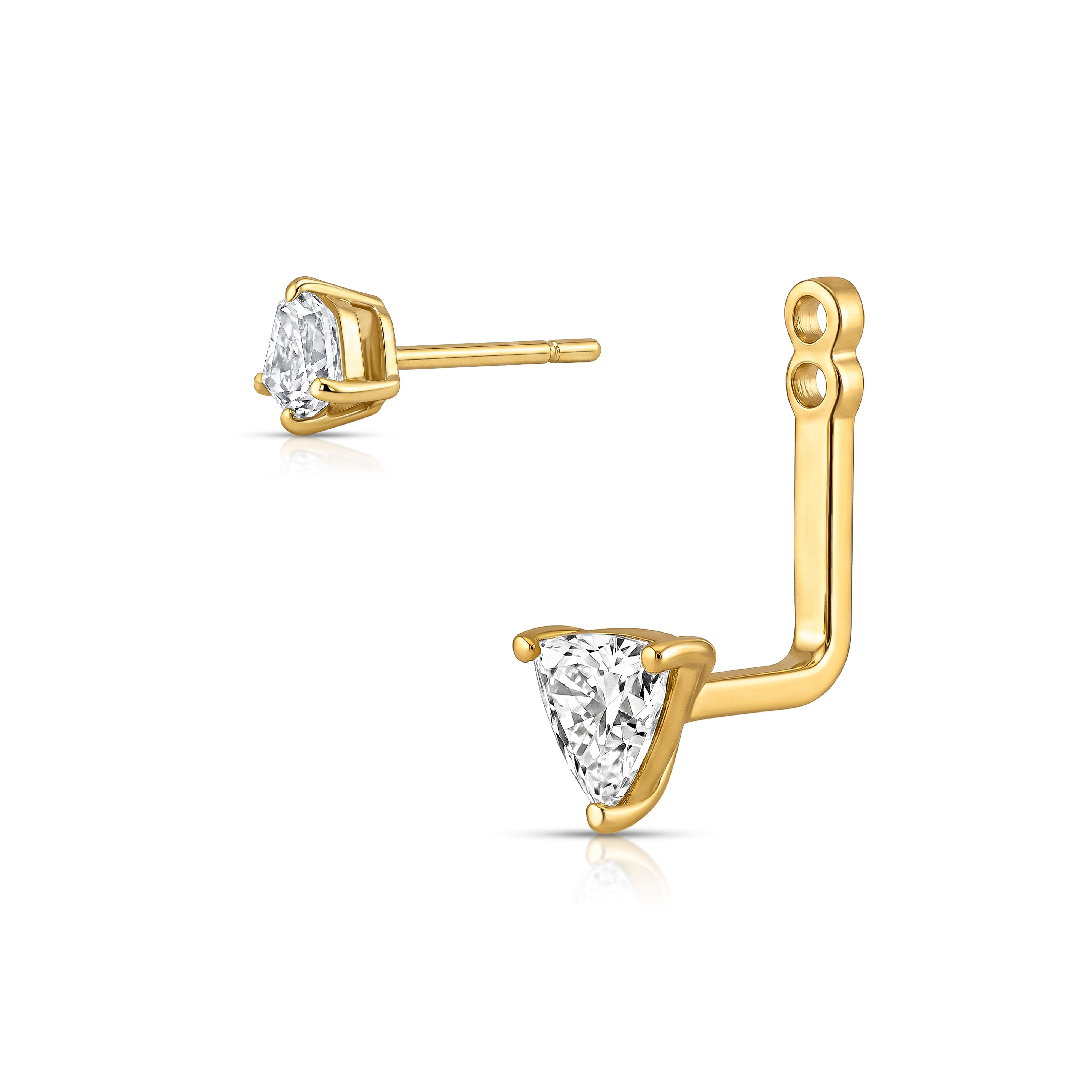 Echo Jacket Earring (Pentagon & Trilliant)