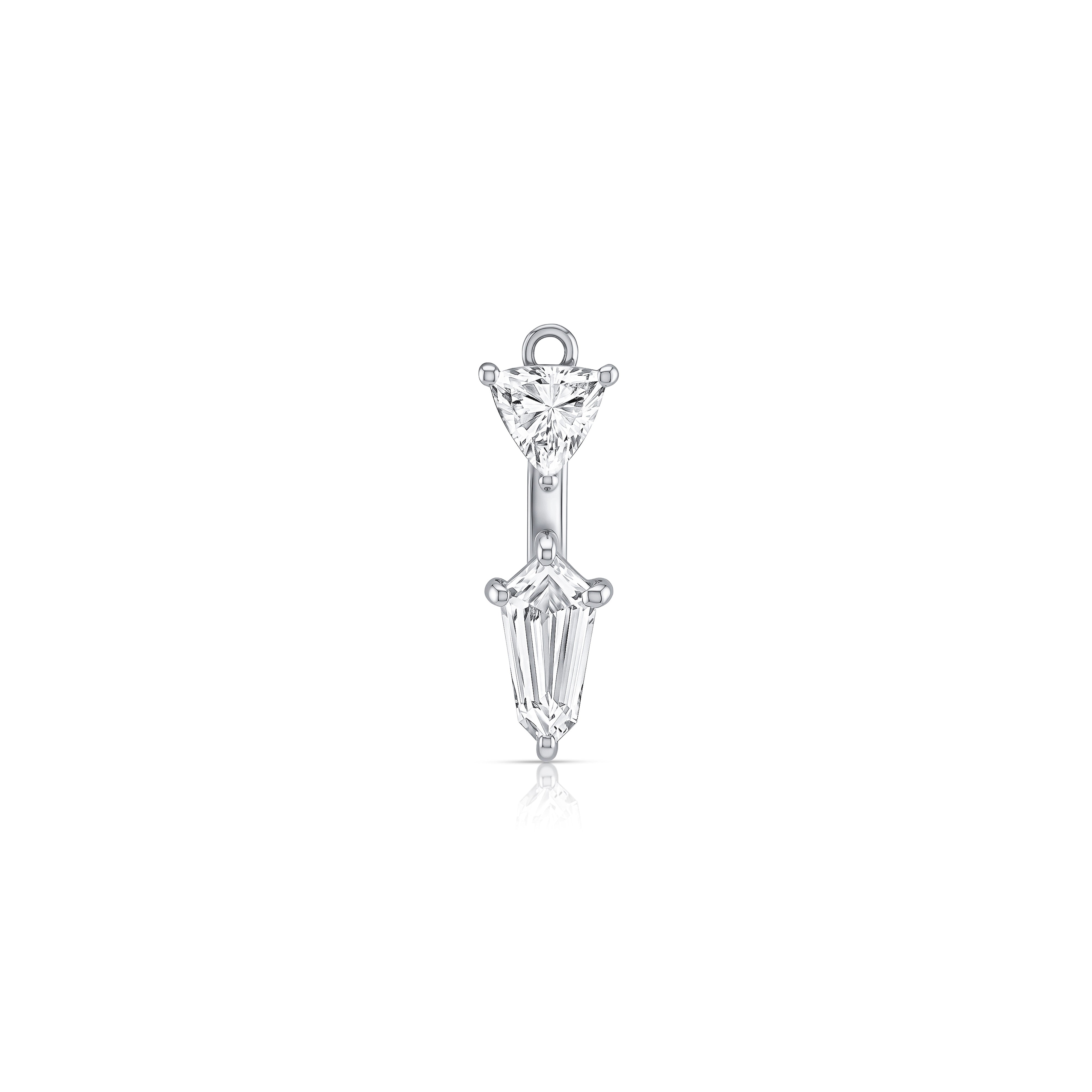 Echo Jacket Earring (Trilliant & Shield)