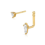 Echo Jacket Earring (Trilliant & Shield)