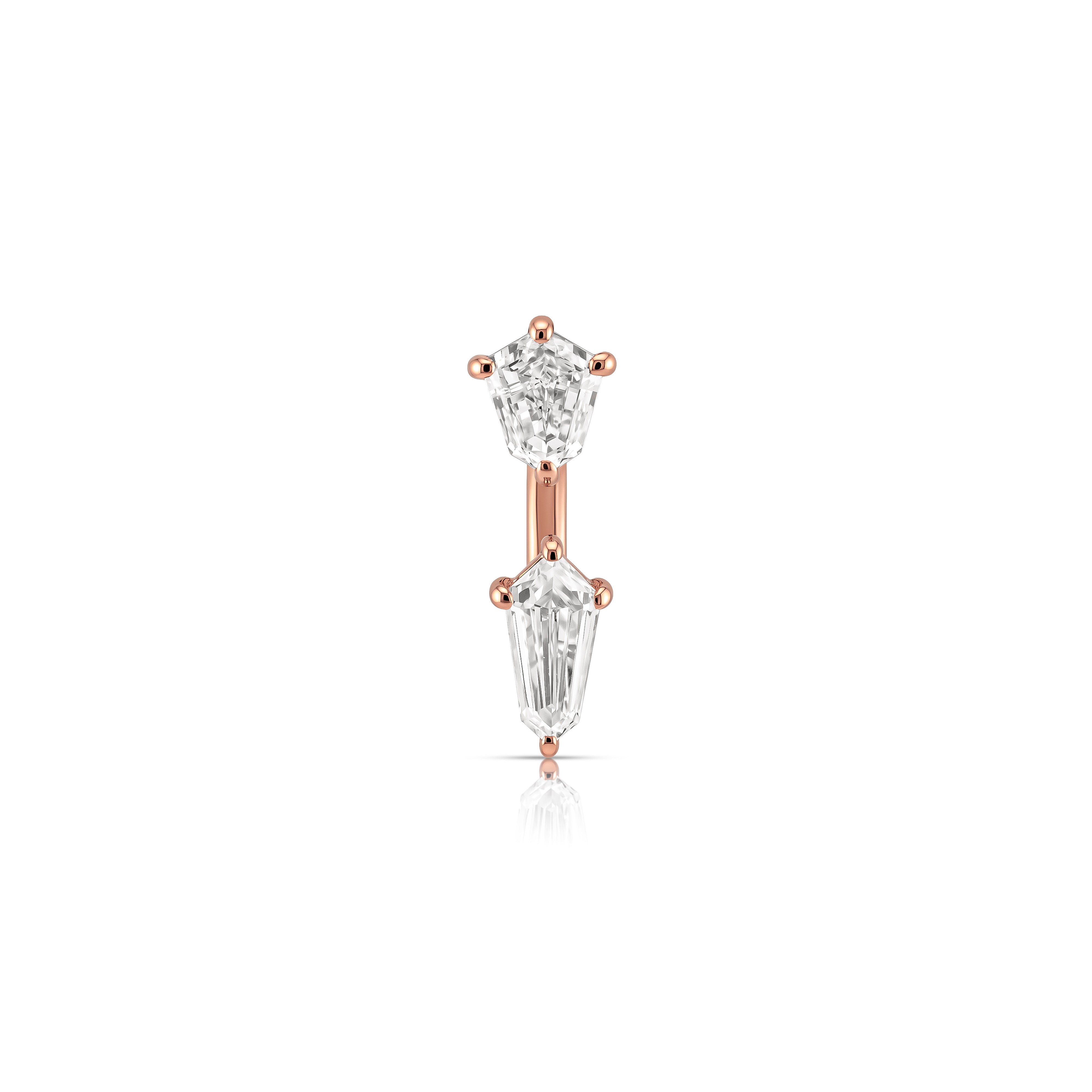 Echo Jacket Earring (Pentagon & Shield)