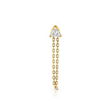 Vesper Diamond Chain Earring (Trilliant)