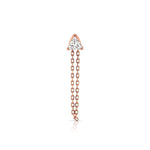 Vesper Diamond Chain Earring (Trilliant)