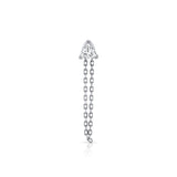 Vesper Diamond Chain Earring (Trilliant)