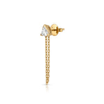 Vesper Diamond Chain Earring (Trilliant)