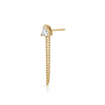 Vesper Diamond Chain Earring (Trilliant)