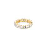 Emerald Diamond Eternity Ring - Lab Grown Diamonds - 18K Gold