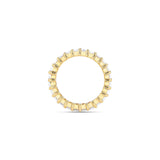Emerald Diamond Eternity Ring - Lab Grown Diamonds - 18K Gold