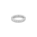 Emerald Diamond Eternity Ring - Lab Grown Diamonds - 18K Gold