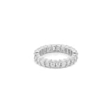 Emerald Diamond Eternity Ring - Lab Grown Diamonds - 18K Gold