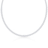 Graduated Marquise Lab Diamond Tennis Necklace (Certified)