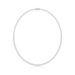 Graduated Marquise Lab Diamond Tennis Necklace (Certified)