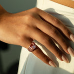 Heart Shape Spiral Pinky Ring