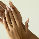 Iris Contour Wedding Band