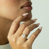Iris Engagement Ring – Round Brilliant Contour Ring