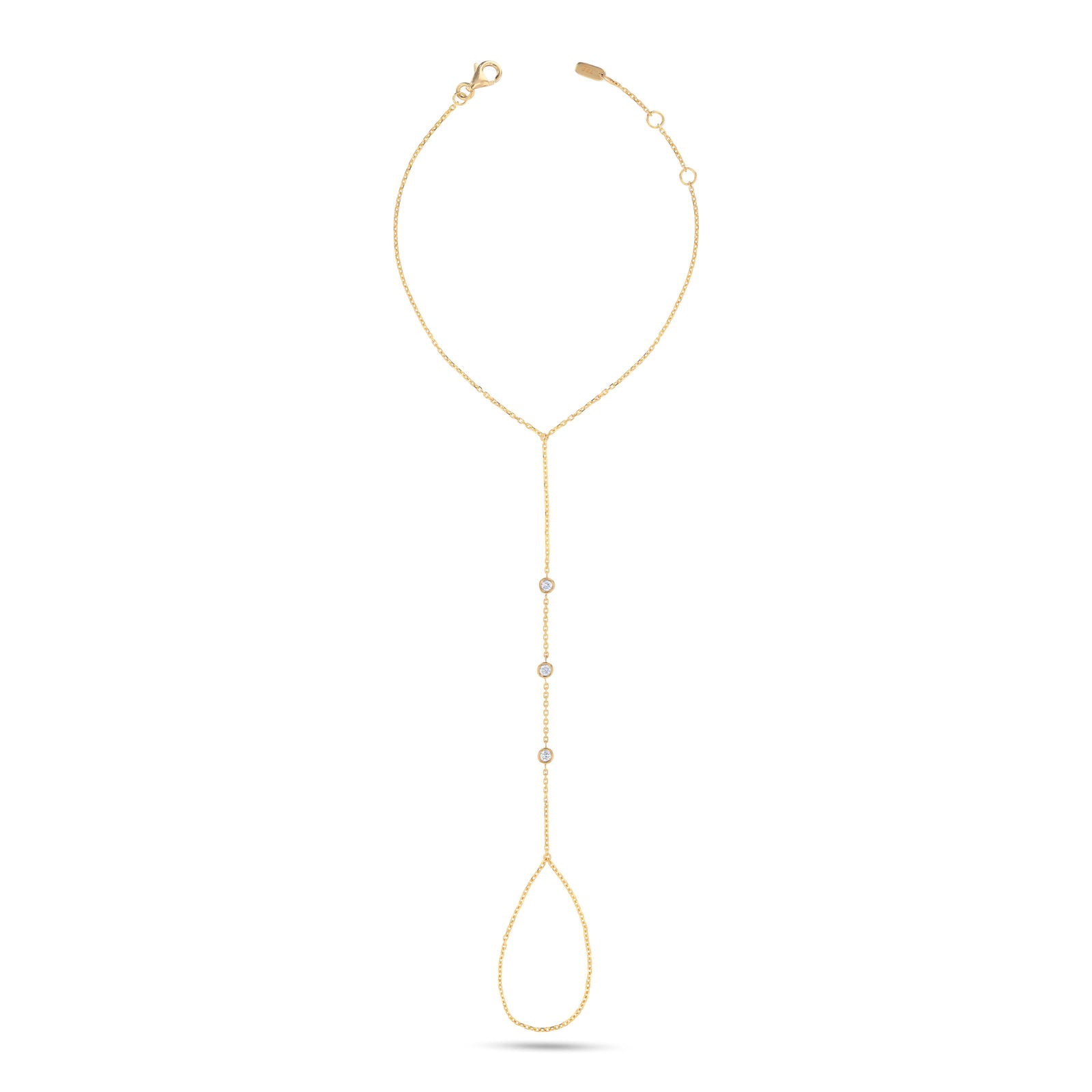Leena Diamond Hand Chain in 18K Yellow Gold