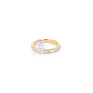 Lumine Baguette Diamond Engagement Ring