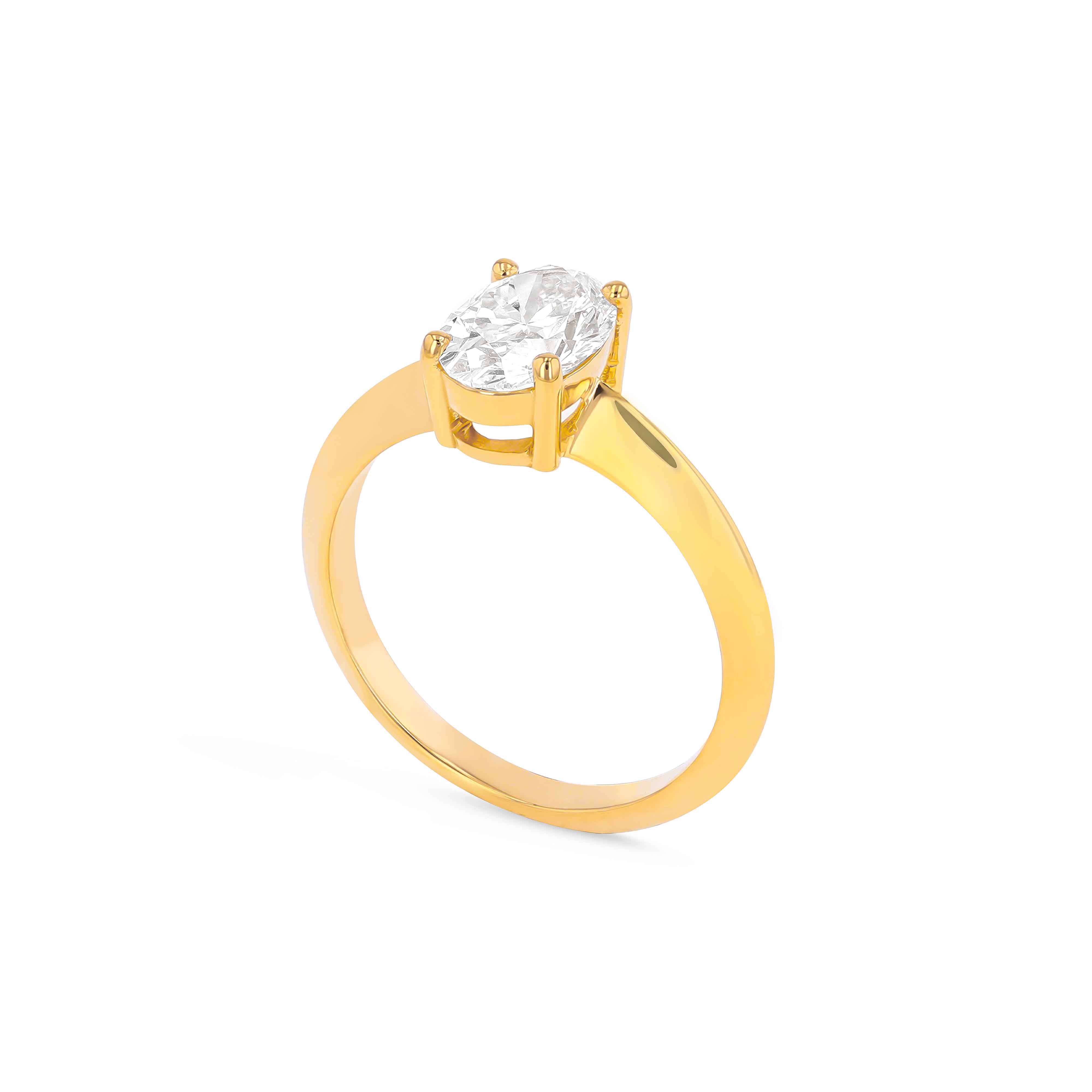 Fortuna Solitaire Diamond Engagement Ring – FYNE Jewellery