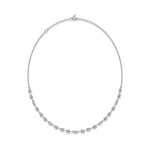 Petite Trio Half Diamond Tennis Choker