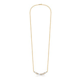 Cascade Multi-Shape Diamond Bar Necklace