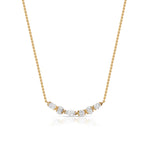 Cascade Multi-Shape Diamond Bar Necklace