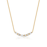 Cascade Multi-Shape Diamond Bar Necklace
