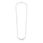 Cascade Multi-Shape Diamond Bar Necklace