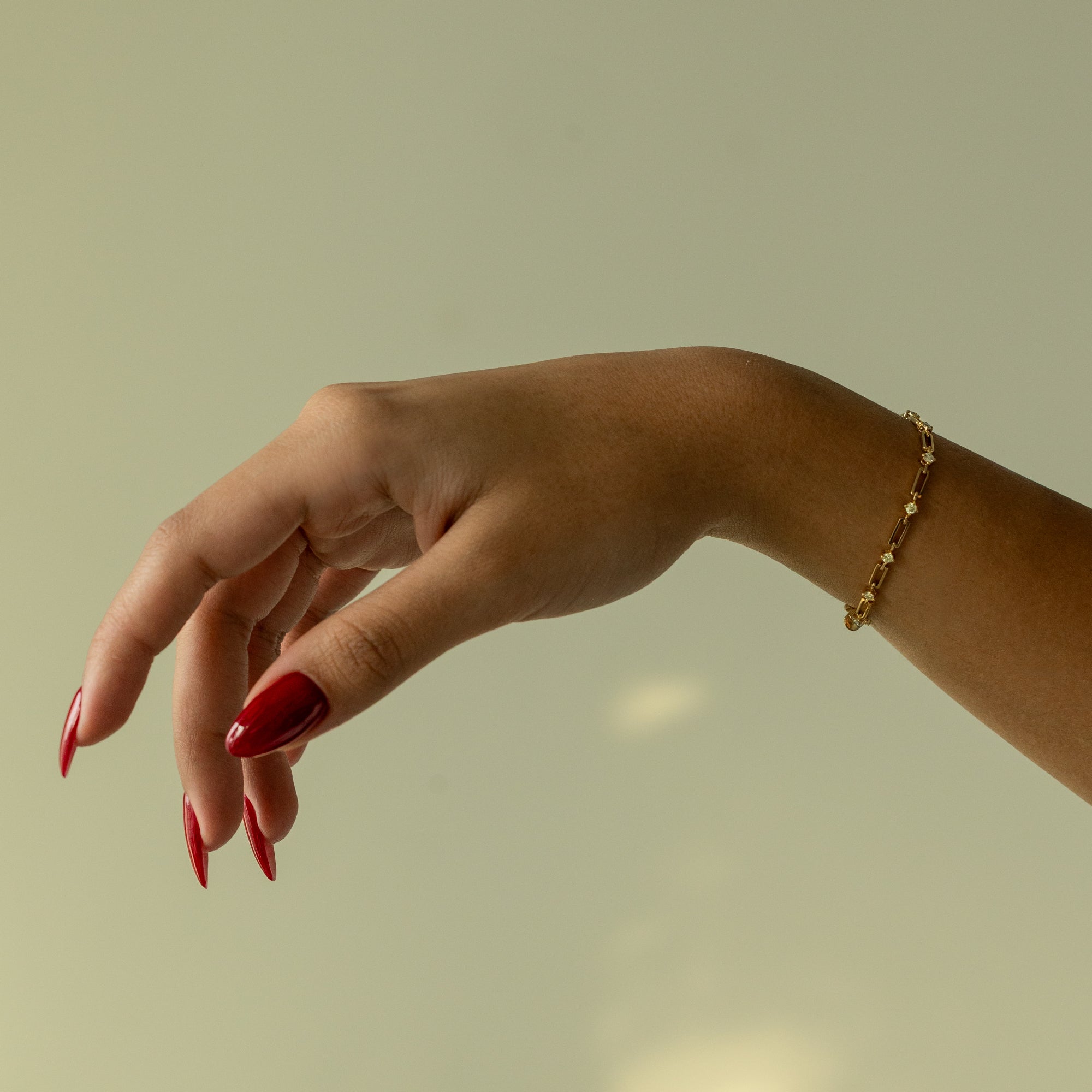 Orbit Diamond Link Bracelet