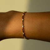 Orbit Diamond Link Bracelet