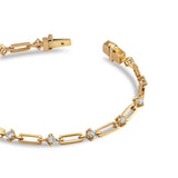 Orbit Diamond Link Bracelet