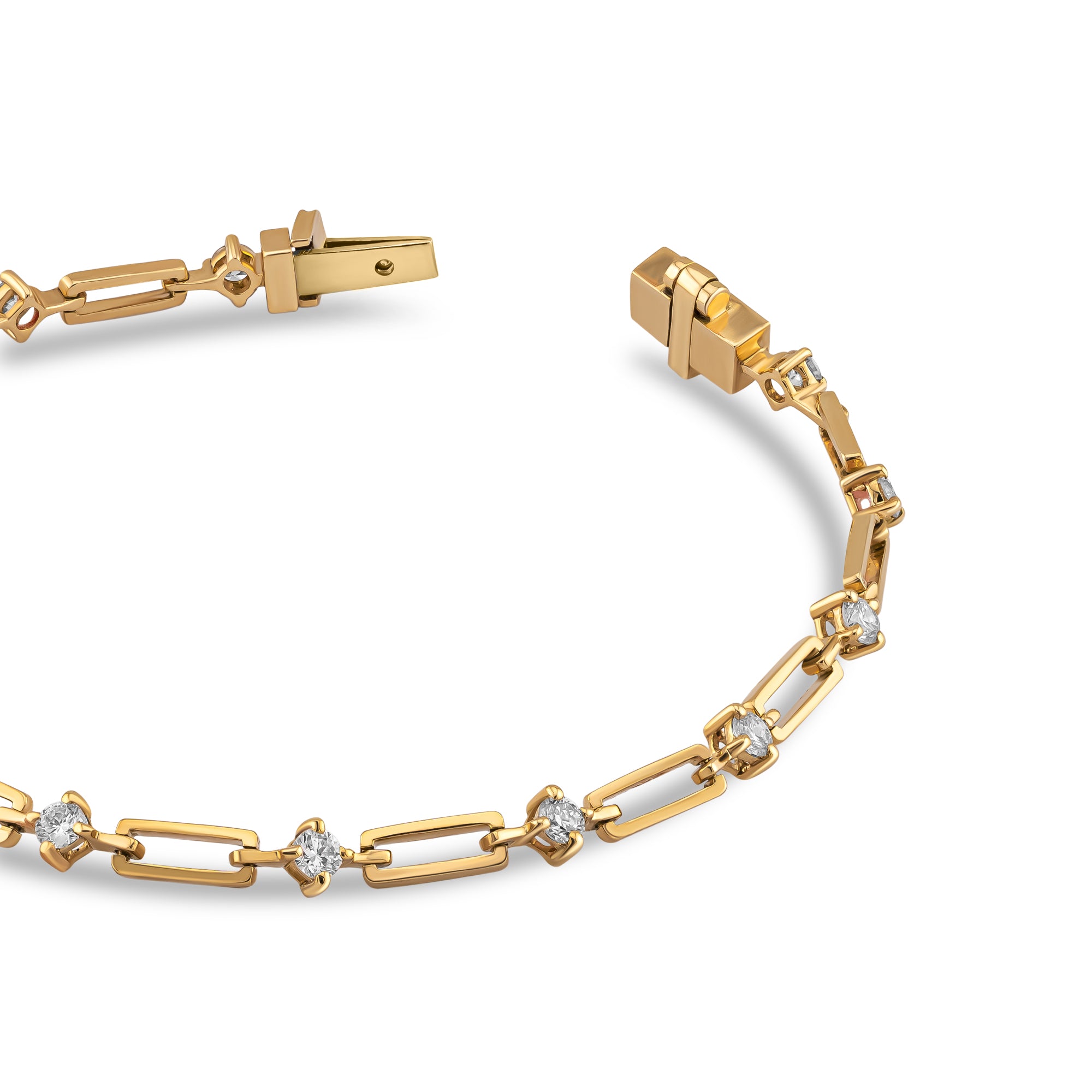 Orbit Diamond Link Bracelet