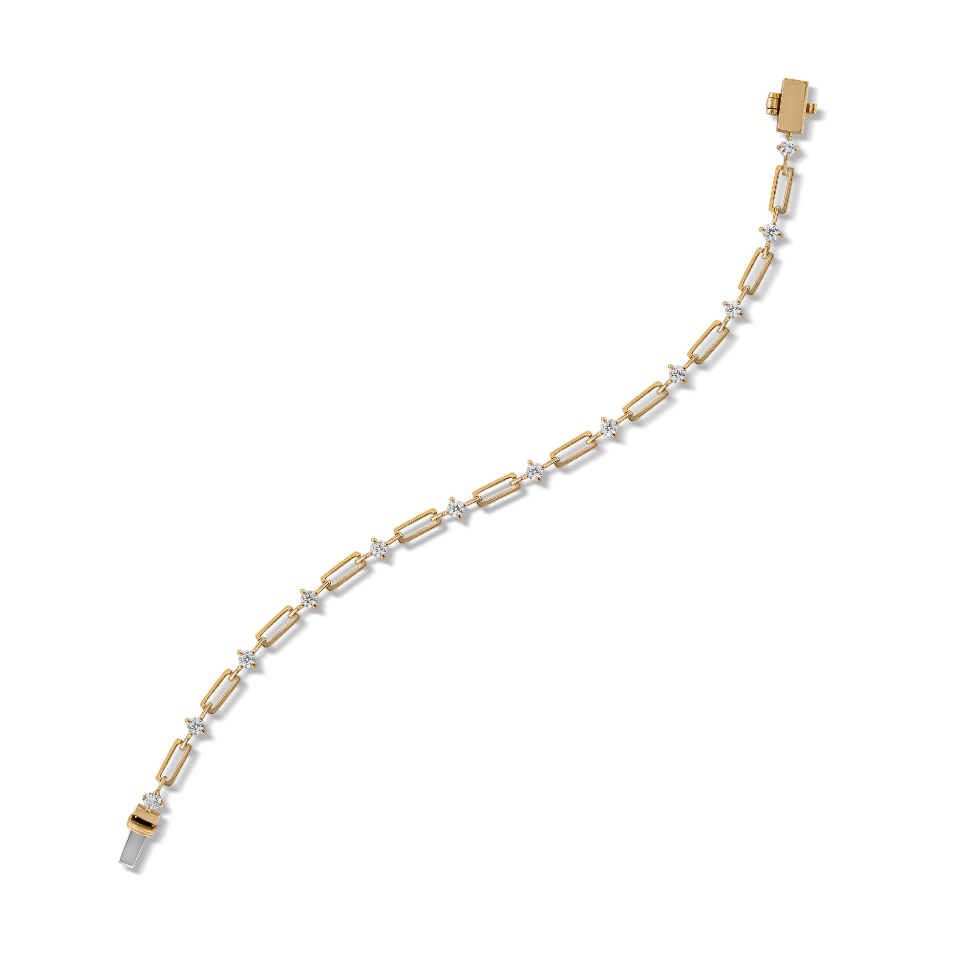 Orbit Diamond Link Bracelet