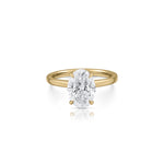 Oval Solitaire Engagement Ring 1
