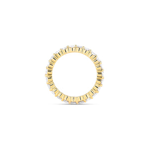 Oval Eternity Diamond Ring - Lab Grown Diamonds - 18K Gold