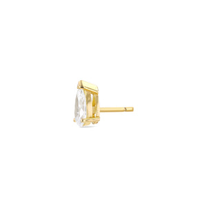 Pear Shape Diamond Earrings - Lab Grown Diamonds - 18K Gold