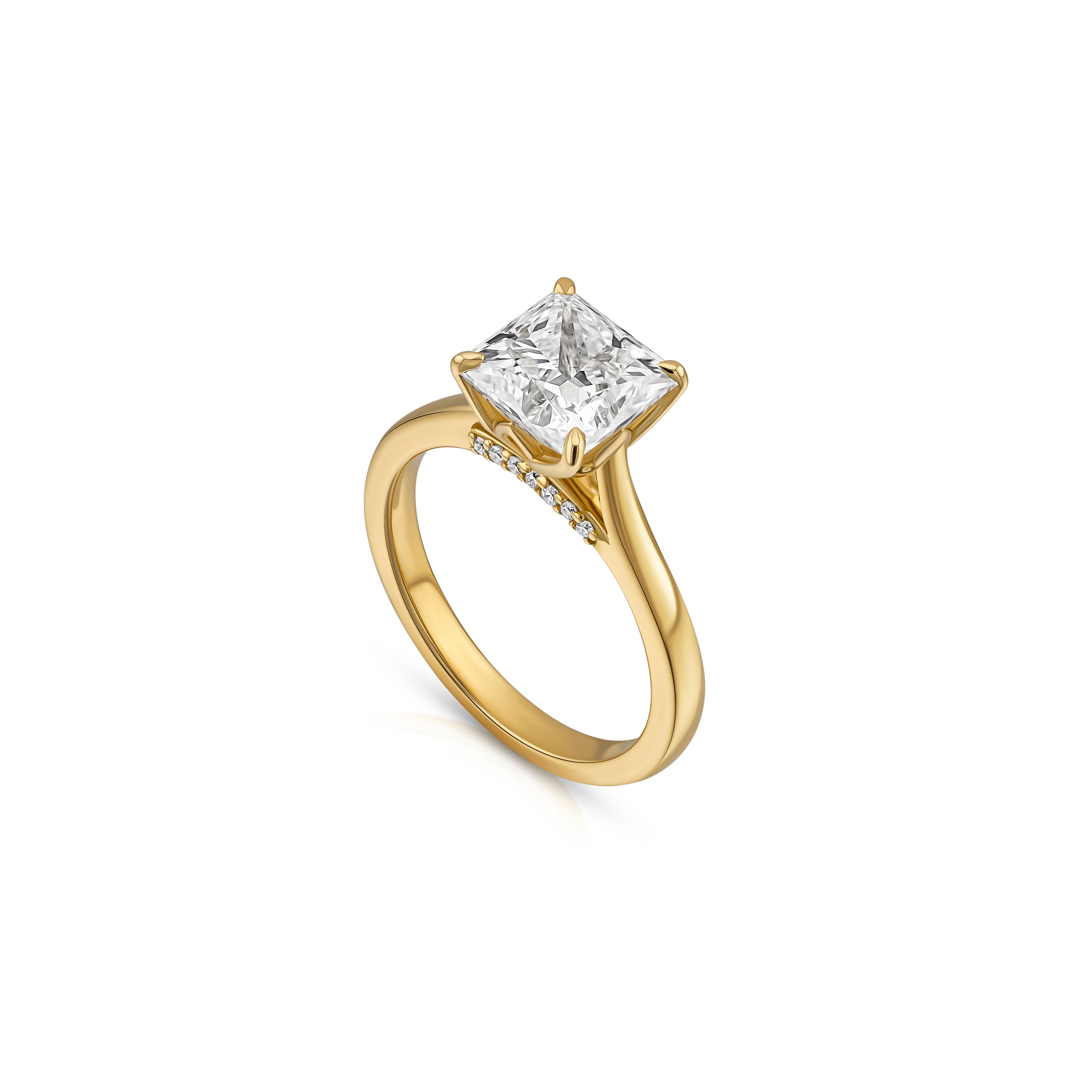 Thea Princess Cut Engagement Ring