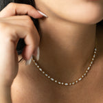 Petite Trio Half Diamond Tennis Choker